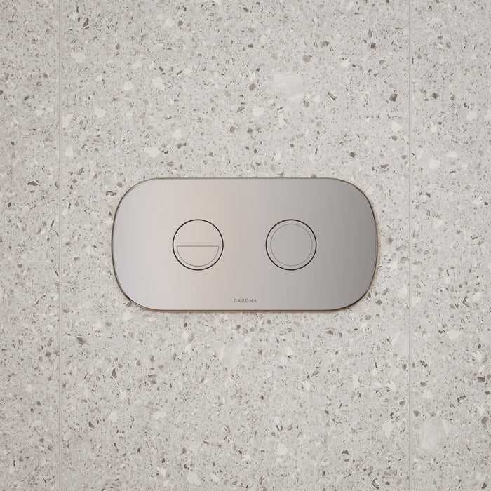Caroma Contura II Invisi Series II Round DC Dual Flush Button Panel - Chrome