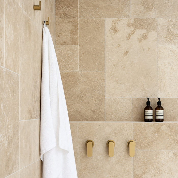 Caroma Urbane II Bath/Shower Mixer Round Brushed Brass 99648BB - The Blue Space