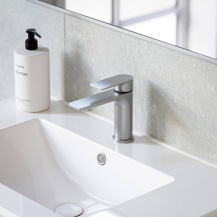 Caroma Urbane II Lead Free Basin Mixer Brushed Nickel 98608BN6AF  | The Blue Space