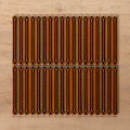 Castaways Autumn Terracotta Gloss KitKat Porcelain Mosaic Tile 15x145mm - The Blue Space