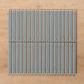 Castaways Silver Sage Gloss KitKat Porcelain Mosaic Tile 15x145mm - The Blue Space