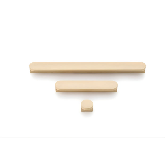 Set Castella Cove Pill Pull Handle Brushed Brass 400.320.35B - The Blue Space