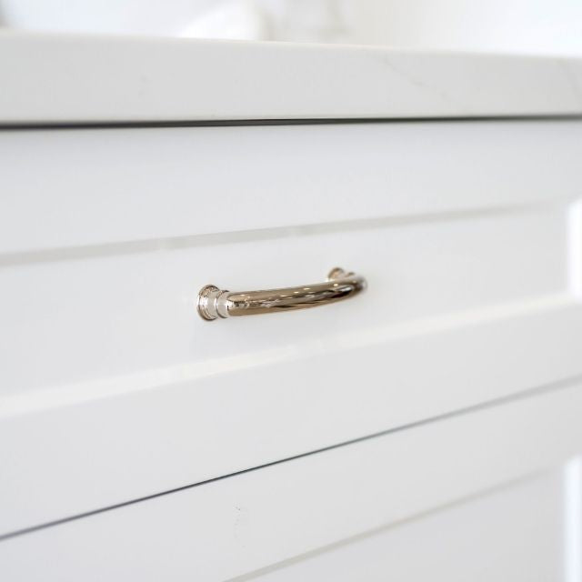 Lifestyle Castella Decade 102mm Ridged Handle Polished Nickel 206.102.28 - The Blue Space