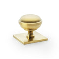 Castella Hastings 34mm Knob on Backplate Satin Brass PVD 802.034.35PVD - The Blue Space
