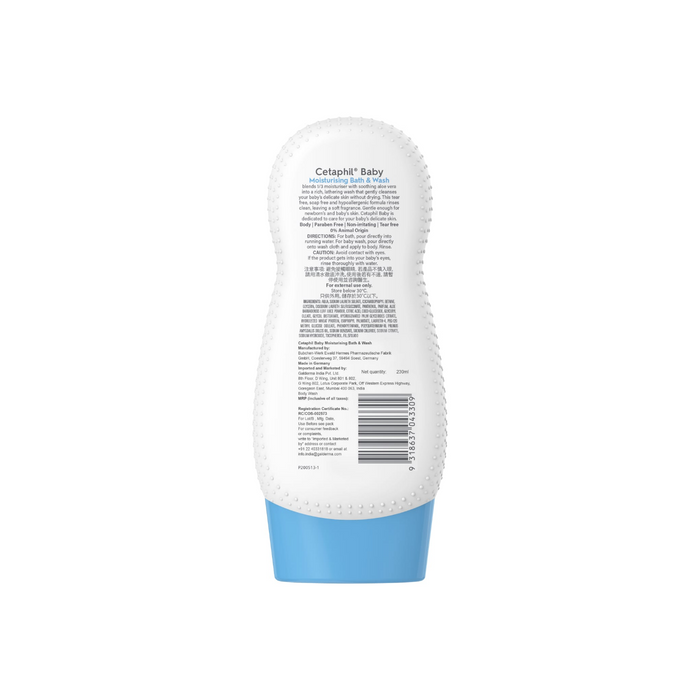 Cetaphil Baby Moisturizing Bath & Wash, 230ml