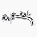 Clark Cross Wall Basin/Bath Set 180mm Chrome - The Blue Space
