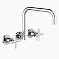 Clark Cross Wall Sink Set - Chrome - The Blue Space