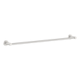 Clark Round Single Towel Rail 600mm - Brushed Nickel | The Blue Space