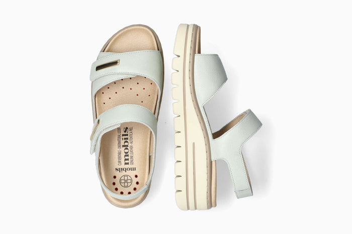 Clem - Eucalyptus Women Sandals With Heel