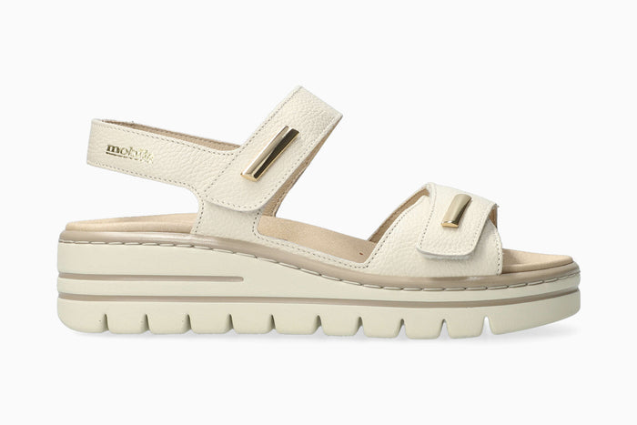 Clem - Light Sand Women Sandals With Heel