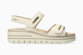 Clem - Light Sand Women Sandals With Heel