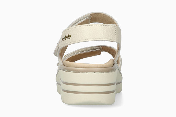 Clem - Light Sand Women Sandals With Heel