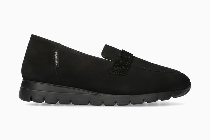 Dixie - Black Women Slip-Ons