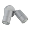Eglo Fremantle 2 Light Adjustable Outdoor Wall Light Silver Grey 206153 - The Blue Space