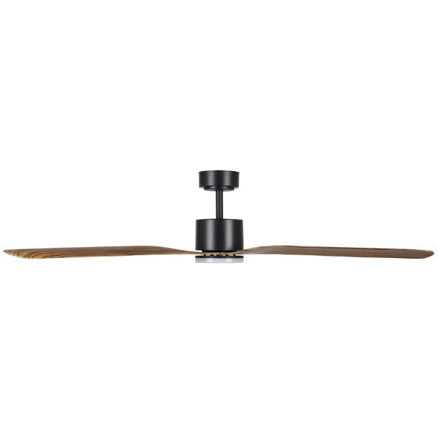 Side Eglo Iluka 60 Inch DC Fan 18W LED Tri-Col Black Wood 20538115 - The Blue Space