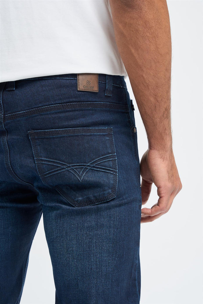 Elliot Navy Stretch Slim Fit Jeans