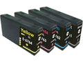 Epson 676XL 4-Pack Remanufactured Ink Cartridges (1B, 1C, 1M, 1Y)