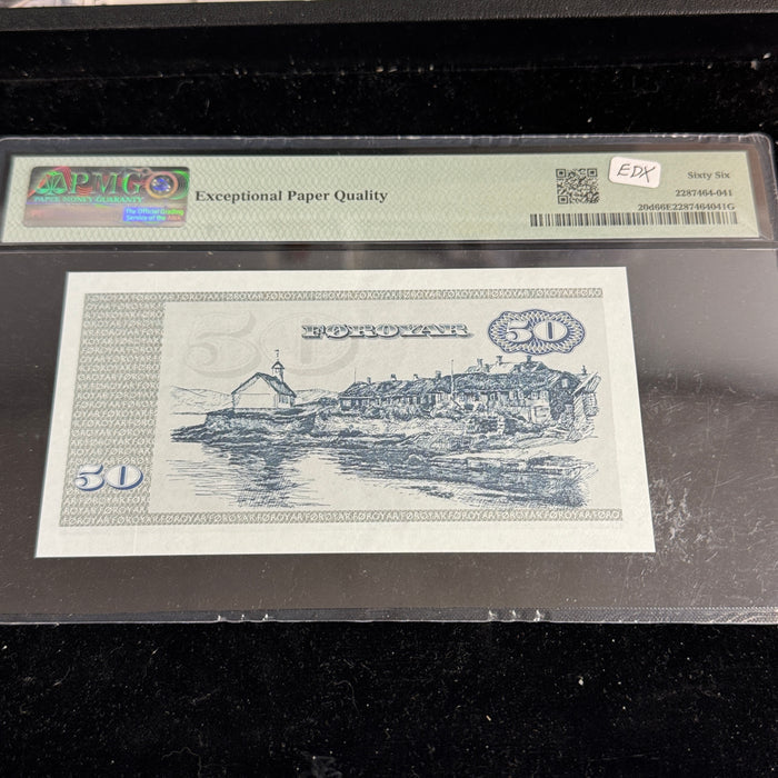 Faeroe Islands, 1994 50 Kronur, P#20d, PMG 66 Gem Unc EPQ