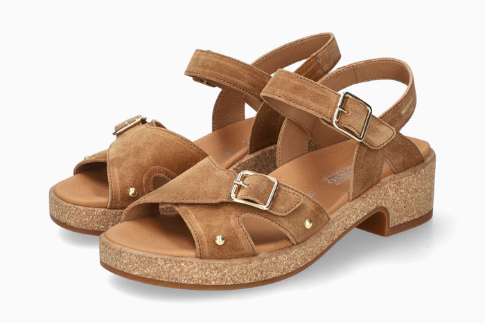 Fedora - Tobacco Women Sandals With Heel