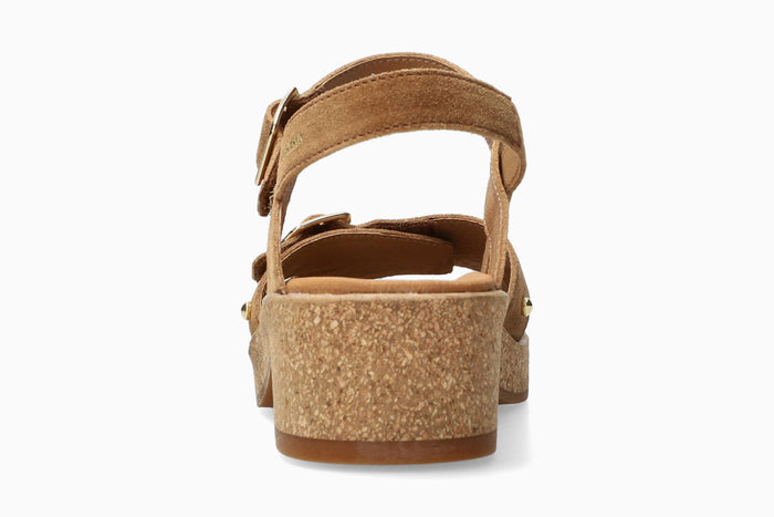Fedora - Tobacco Women Sandals With Heel