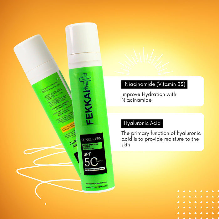 Fekkai Broad Spectrum Protection From UVA, UVB & Blue Rays Sunscreen Gel Spf50 PA+++, 50gm