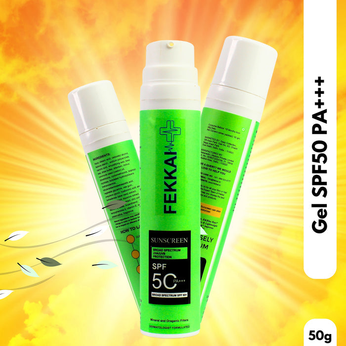 Fekkai Broad Spectrum Protection From UVA, UVB & Blue Rays Sunscreen Gel Spf50 PA+++, 50gm