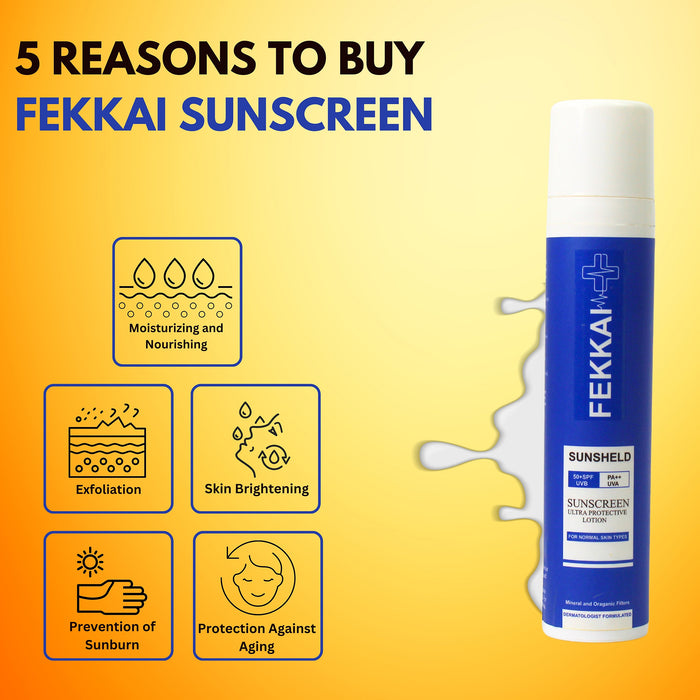 Fekkai Sunsheld Ultra Protective 100% Mineral-Based Sunscreen Spf 50 PA+++ For All Skin Types, 50gm