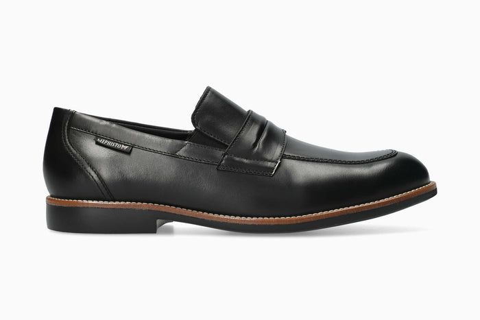 Fergus - Black Men Slip-Ons