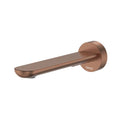 Fienza Empire Slim Wall Basin/Bath Outlet 180mm Round Plate Brushed Copper 234115CO-2-LF - The Blue Space