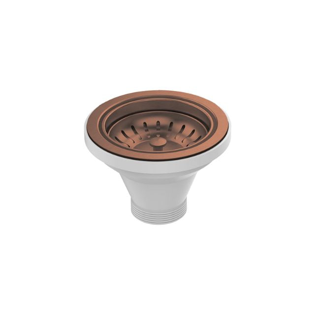 Fienza Hana Sink Basket Waste Brushed Copper 50X90mm With Extended Bolt A3CO - The Blue Space