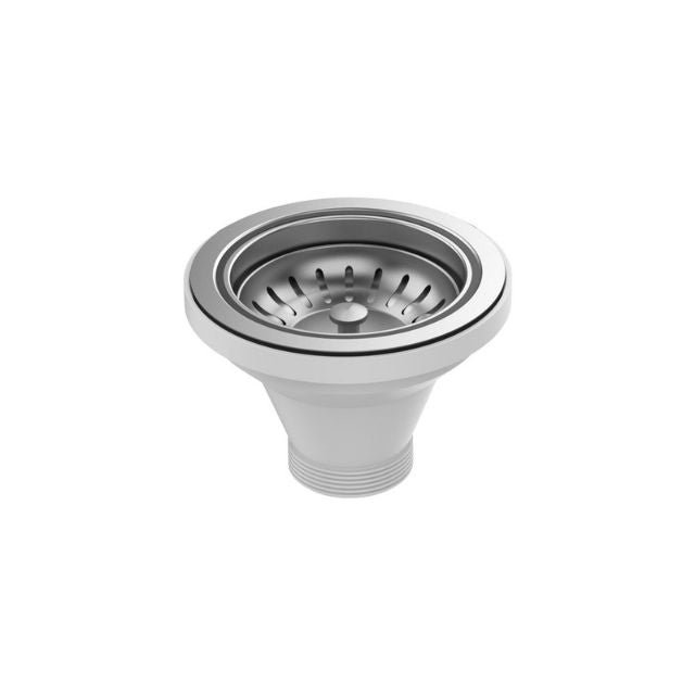 Fienza Hana Sink Basket Waste Stainless Steel 50X90mm With Extended Bolt A3SS - The Blue Space