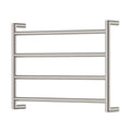 Fienza Kaya Heated Towel rail 600mm x 450mm Brushed Nickel 8286045BN - The Blue Space