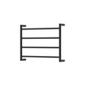 Fienza Kaya Round Heated Towel Rail 600X450X100mm 4 Bars Matte Black 8286045MB - The Blue Space