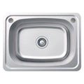 Fienza Tiva Laundry Sink Topmount 45L 2TH Includes Waste Bypass Kit & TH Cover 635X475X250mm 68203 - The Blue Space