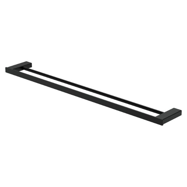 Fienza Tono Double Towel Rail 810mm Matte Black 85108800MB - The Blue Space