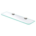 Fienza Tono Glass Shelf 500mm Brushed Nickel 85107BN - The Blue Space
