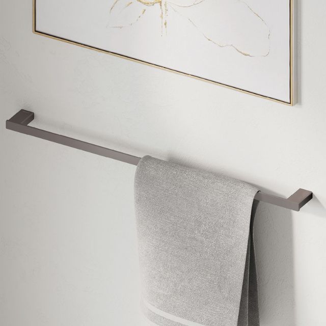 Lifestyle 2 Fienza Tono Single Towel Rail 610mm Gun Metal 85101600GM - The Blue Space