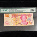 Fiji 2007 $50 Dollars, P#113a, PMG 66 Gem Unc EPQ
