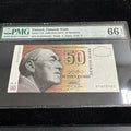 Finland 1986 (1991) 50 Markkaa, P#118, PMG 66 Gem Unc EPQ