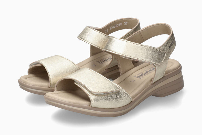 Floraline - Gold Women Sandals With Heel