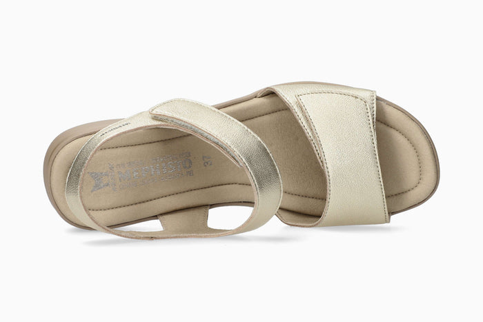 Floraline - Gold Women Sandals With Heel