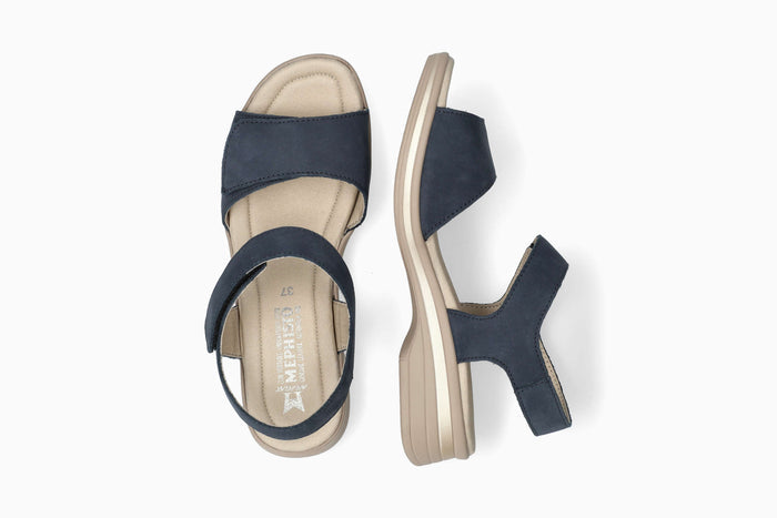 Floraline - Jeans Blue Women Sandals With Heel