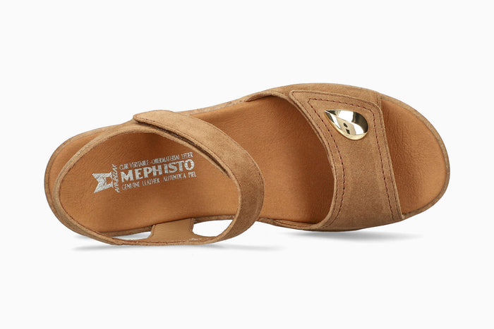 Franka - Tobacco Women Sandals With Heel