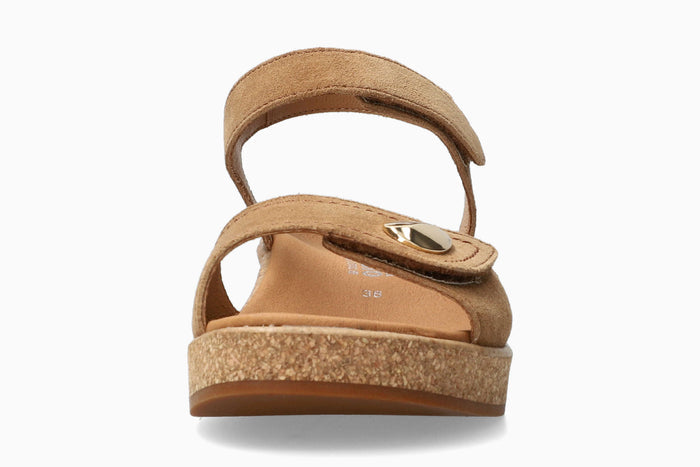 Franka - Tobacco Women Sandals With Heel