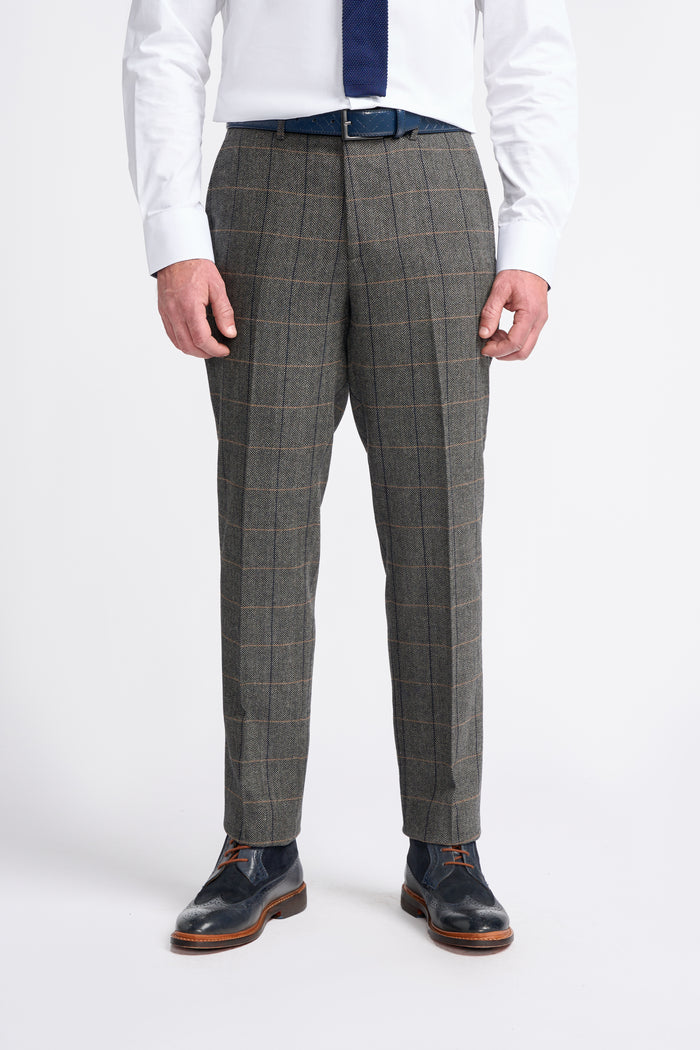 Albert Grey Trousers Front