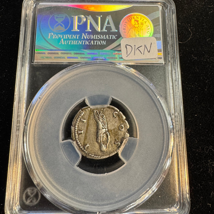 Hadrian (117-138 AD) Roman Empire AR Denarius, Rv: Prudicitia, RIC-846, PNA Choice XF