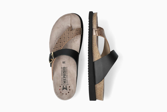 Helen Mix - Black Women Cork Sandals