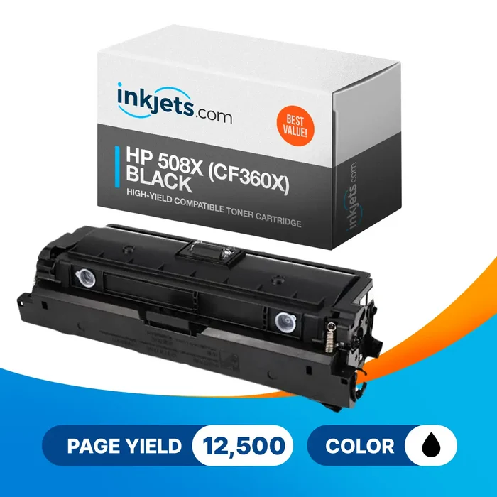 HP 508X (CF360X) Black High-Yield Compatible Toner Cartridge