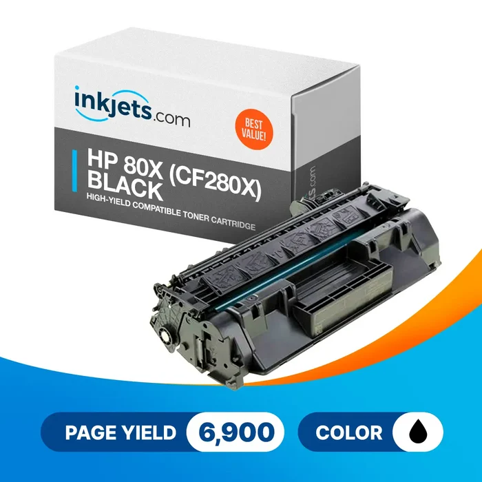 HP 80X (CF280X) Black High-Yield Compatible Toner Cartridge