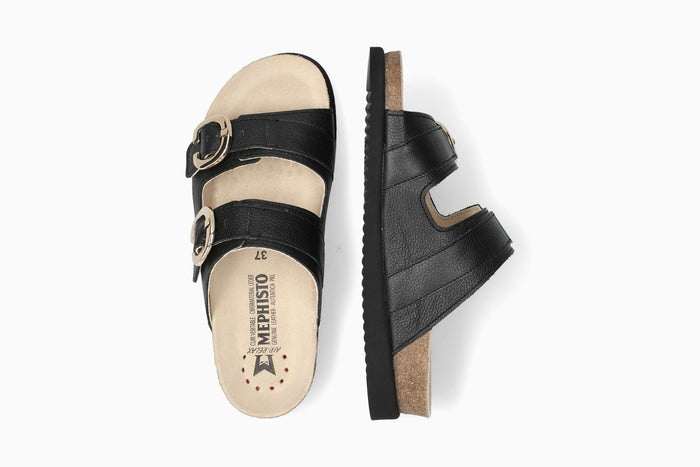 Iara - Black Women Cork Sandals